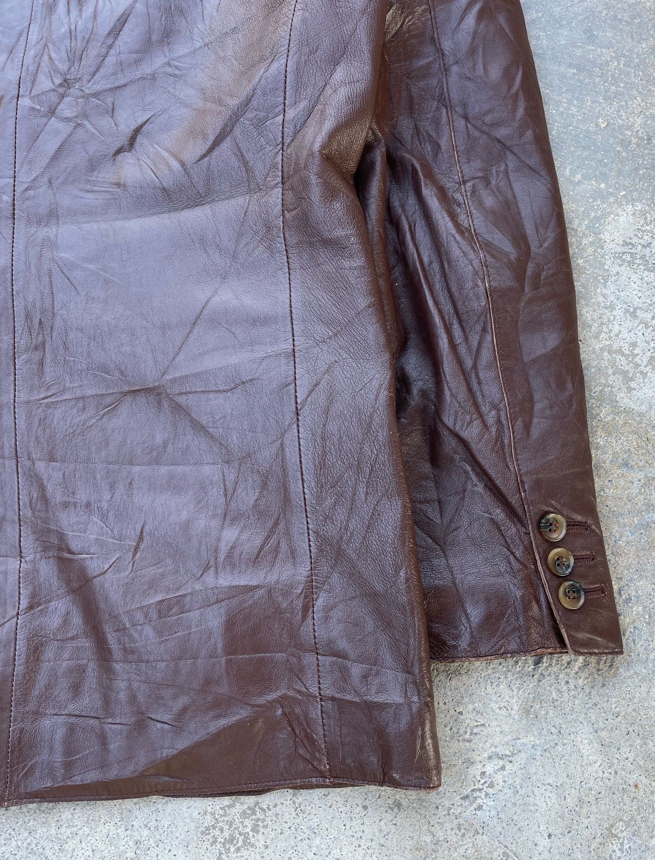 Takeo Kikuchi TAKEO KIKUCHI SHEEP SKIN LEATHER COAT Size US L / EU 52-54 / 3 - 11 Thumbnail