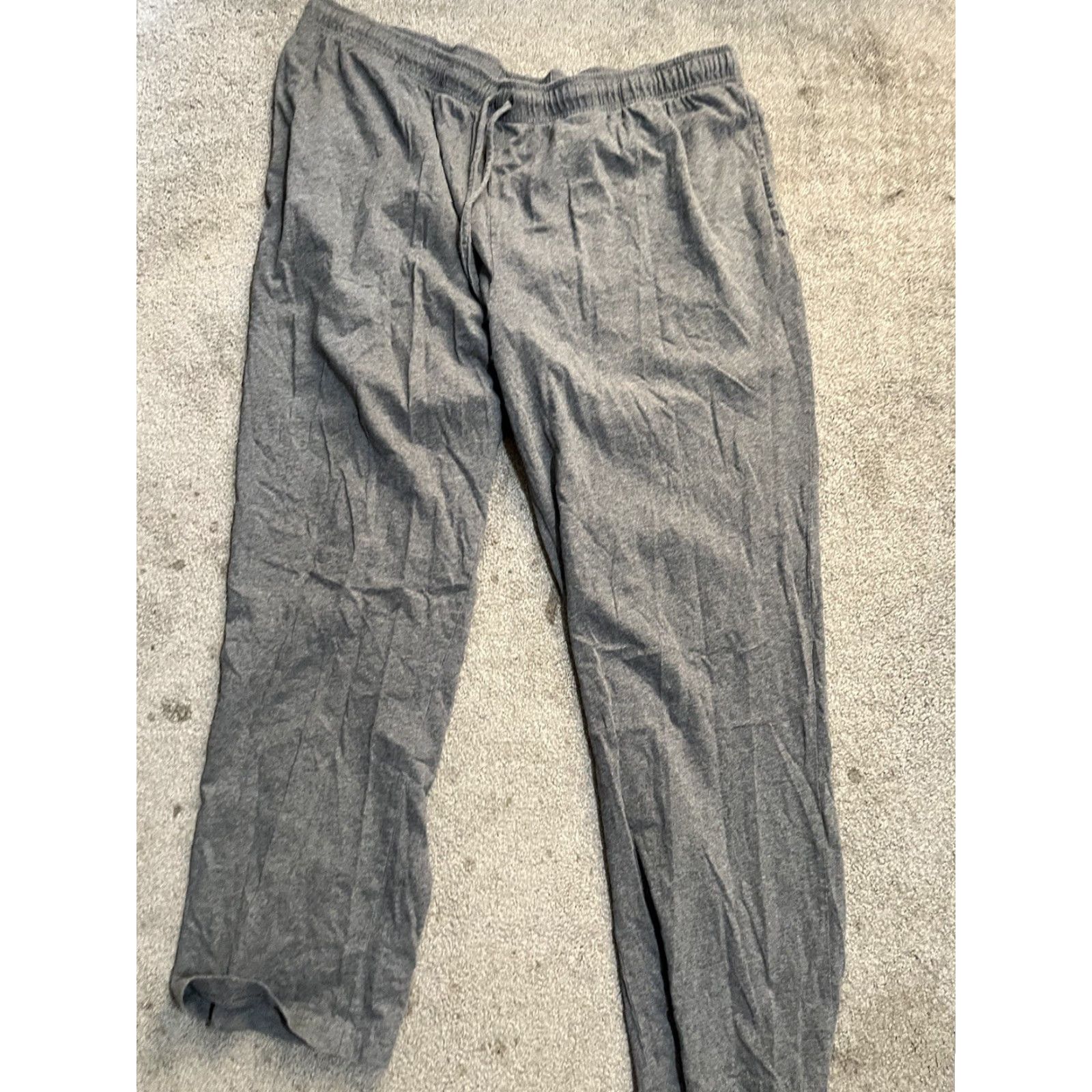Lands' End Lands' End Jogger Sweatpants Mens Size XL 2XL Gray Fleece Cotton Blend 100% Polyester Athletic Regular Pants Size US 39 - 2 Thumbnail