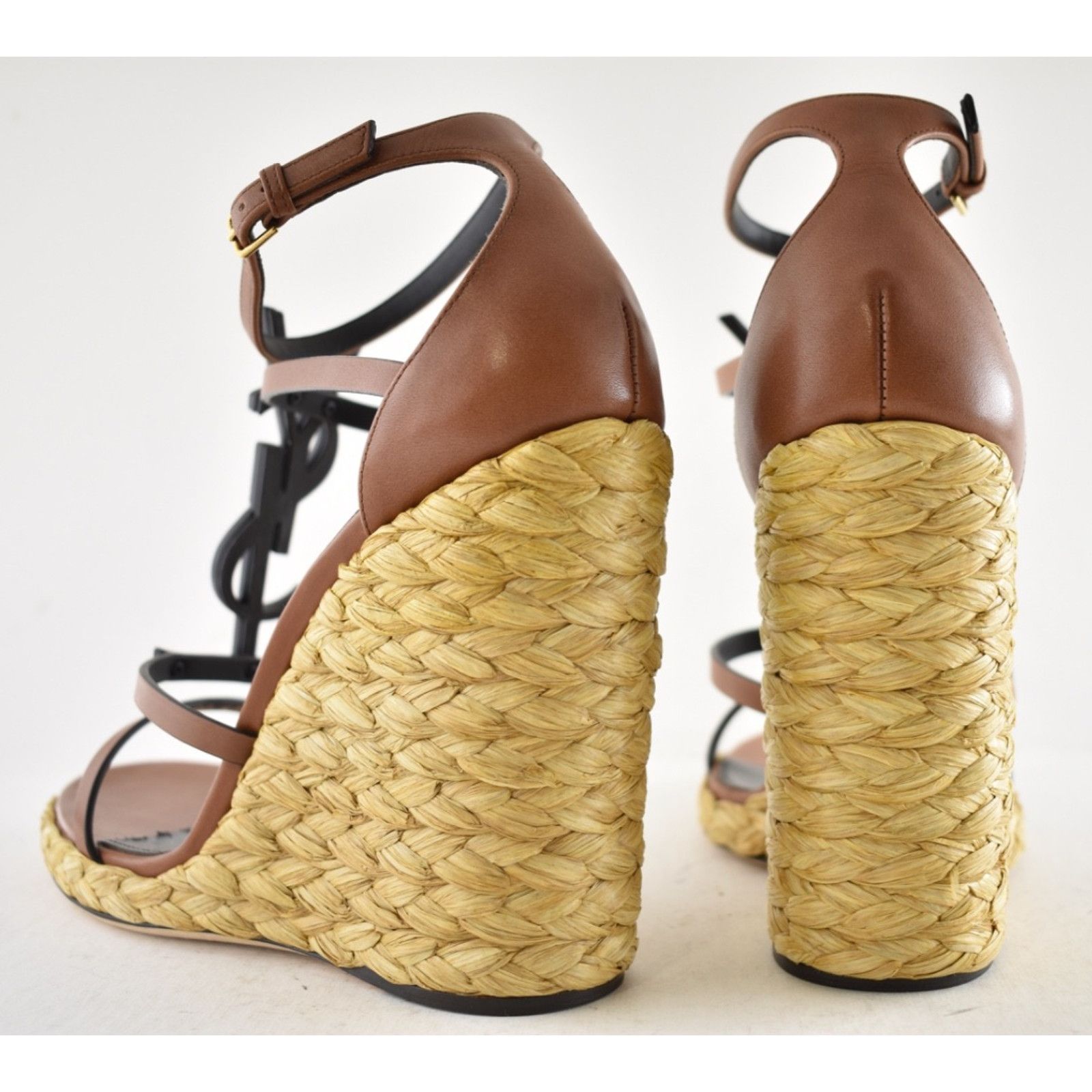 Yves Saint Laurent Saint Laurent YSL Logo Cassandra 105 Ankle Strap Heel 41 Size US 11 / IT 41 - 16 Thumbnail