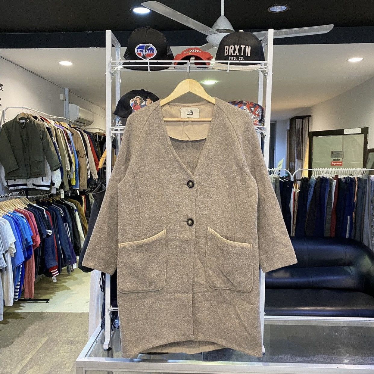Comme Ca Ism × Japanese Brand Comme ca ism Onigiri Open Collar Button Coats Size L / US 10 / IT 46 - 1 Thumbnail