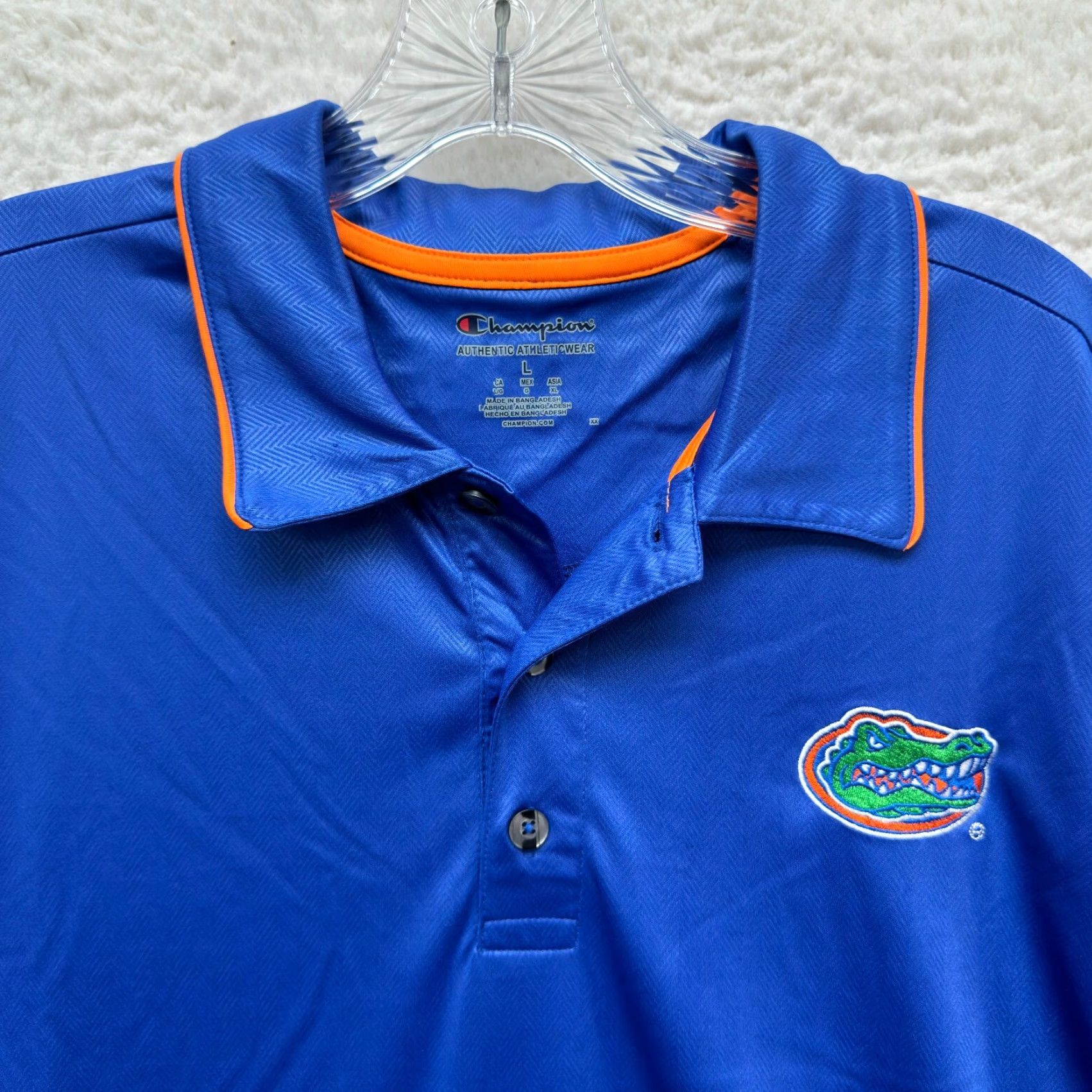 Champion VINTAGE University of Florida Gators Golf Polo Shirt Large Performance College Football Size US L / EU 52-54 / 3 - 3 Thumbnail