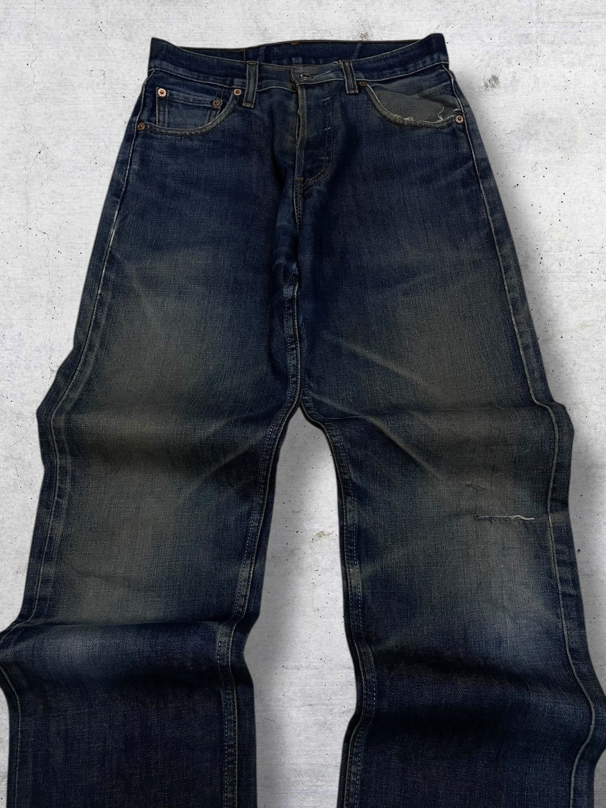 Levi's Vintage Clothing VINTAGE 509 LEVIS USA DESIGNER 90S OLD RIPPED DIRT OG DENIM Size US 27 - 4 Thumbnail
