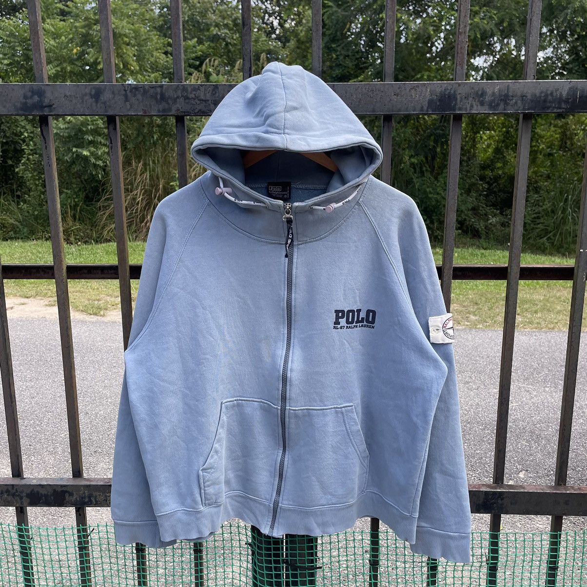 Polo Ralph Lauren × Ralph Lauren × Vintage 🔥Vintage 90s Polo Sports Ralph Lauren Full Zipper Hoodie Size US L / EU 52-54 / 3 - 3 Thumbnail