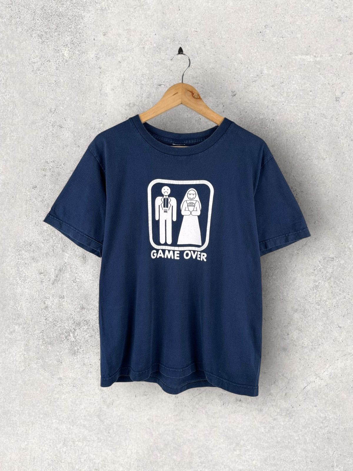 Band Tees Vintage Y2k Humor Tee Game Over Oversized Size US M / EU 48-50 / 2 - 1 Thumbnail