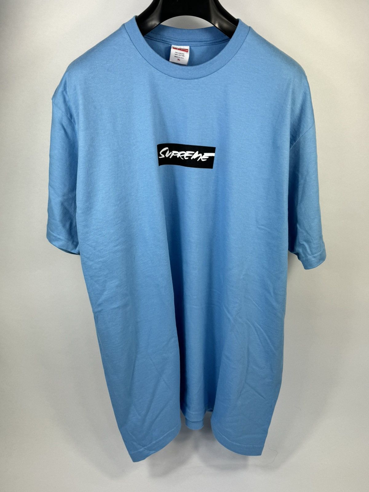 image of Supreme Futura Box Logo T-Shirt in Blue, Men's (Size XL)
