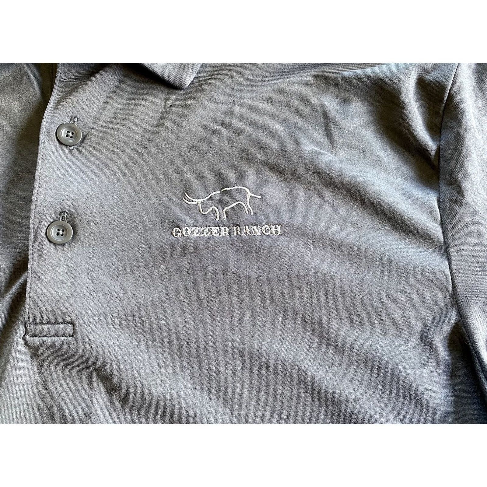 Peter Millar Gozzer Ranch Columbia Golf Polo Men’s L Shirt Gray Size US L / EU 52-54 / 3 - 3 Thumbnail