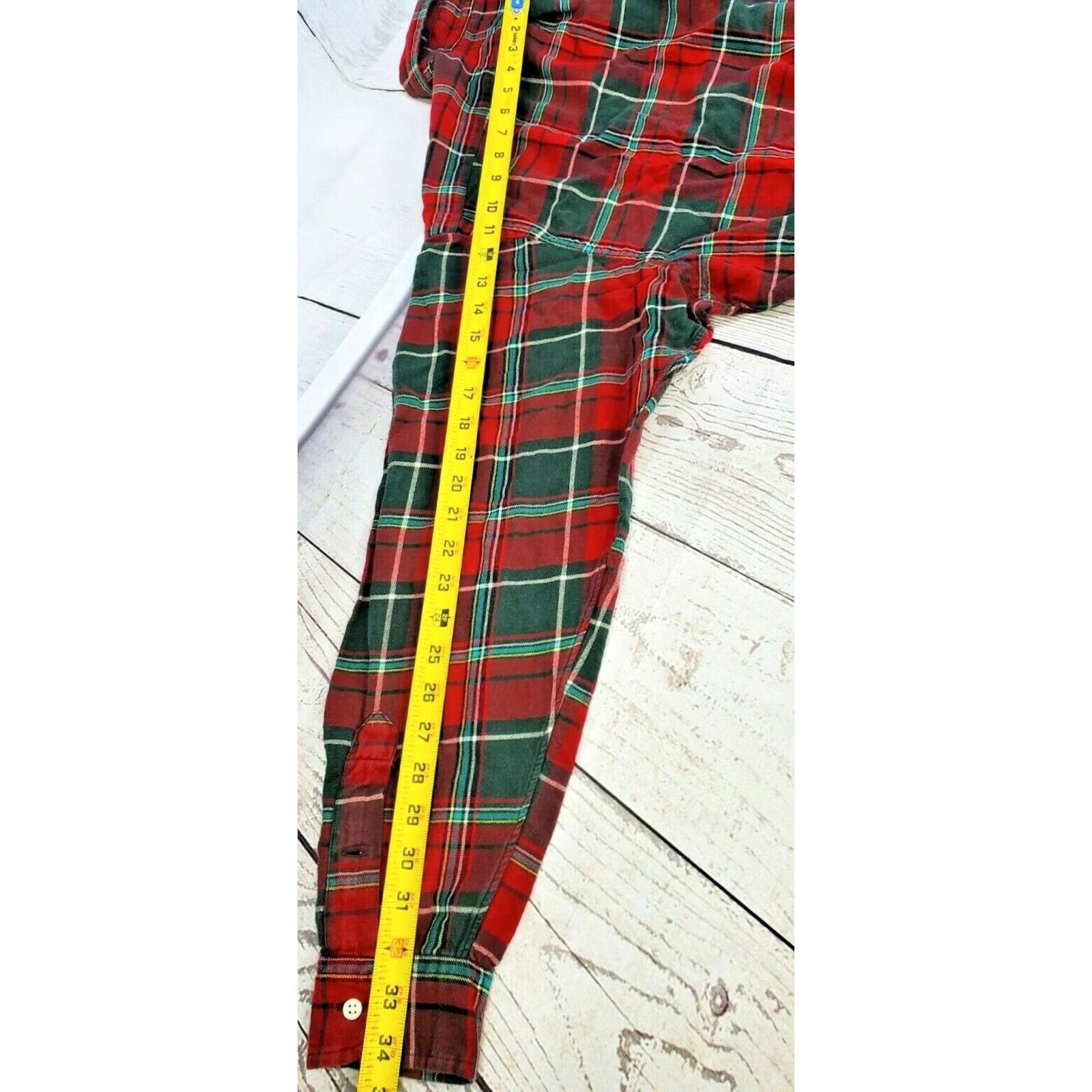 Ralph Lauren Ralph Lauren BLAKE Plaid Flannel Button Shirt Men L Red Green Long Sleeve Cotton Shirt Size US L / EU 52-54 / 3 - 5 Thumbnail