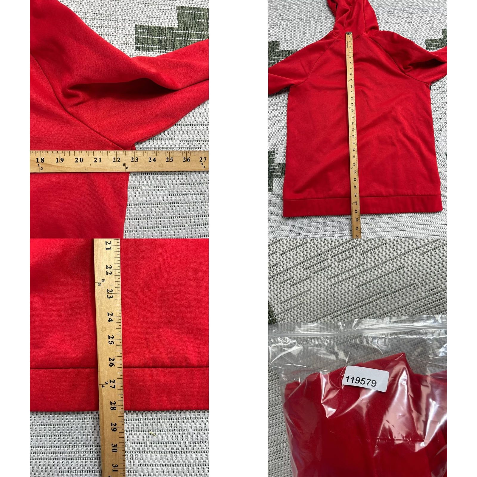 Nike Nike Hoodie Mens Large Red Dri Fit Spellout Logo Fleece Lined Raglan Sleeve Size US L / EU 52-54 / 3 - 8 Thumbnail