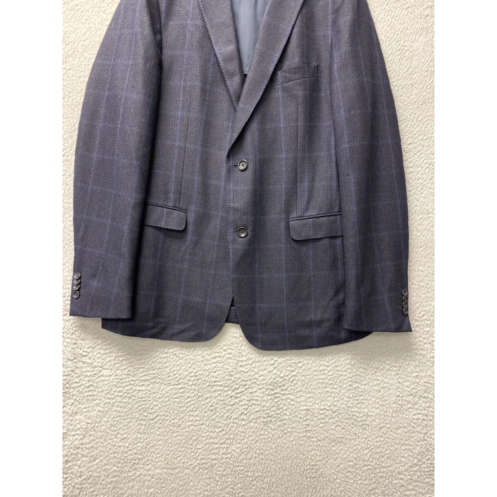 Ermenegildo Zegna Z Zegna Blazer Wool Dark Plum Double Vent Notch Lapel Men 41 Chest 52 L Size Big & Tall Regular Size 52R - 3 Thumbnail
