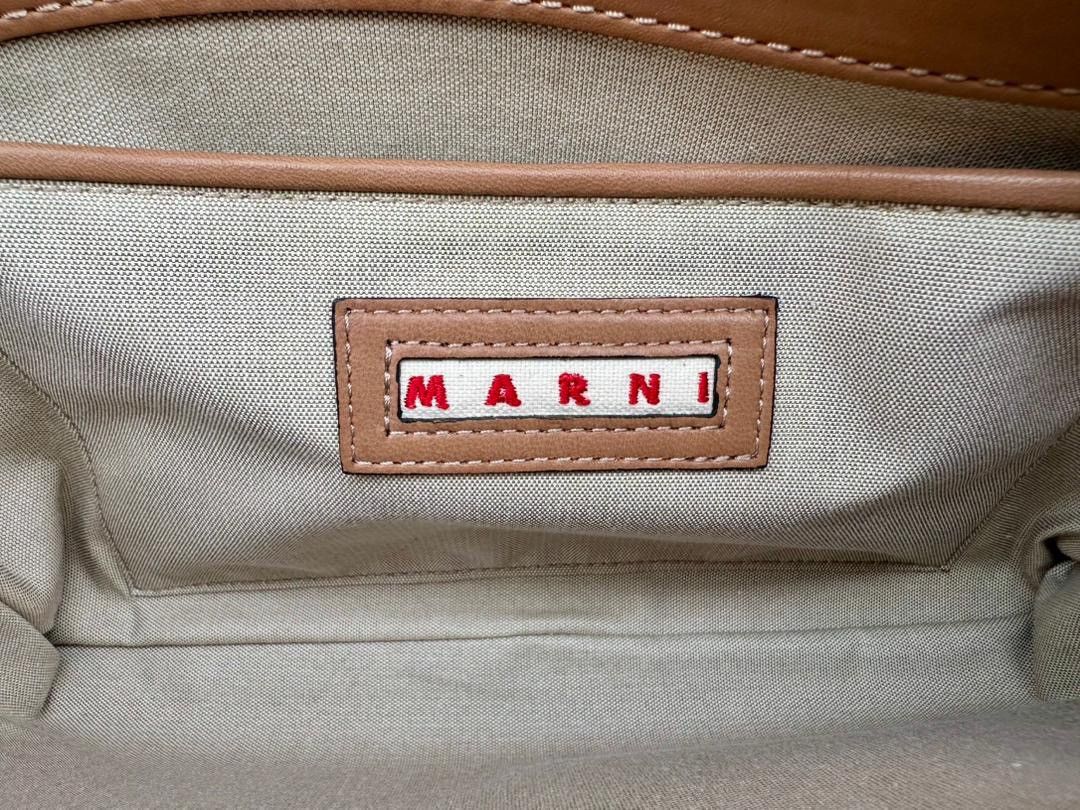 Marni Authentic Marni Trunk Smooth Calfskin Crossbody Bag Size ONE SIZE - 6 Thumbnail