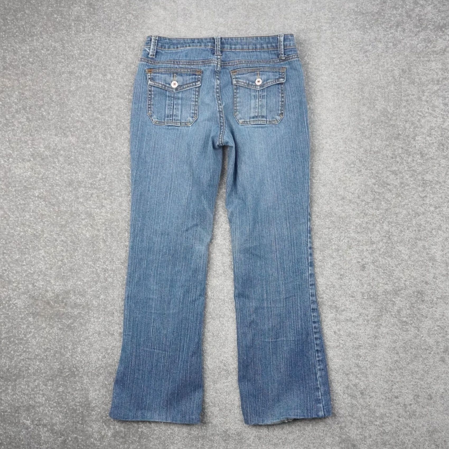 Denime a.n.a Jeans Bootcut Y2K Low Rise 30x30 Medium Wash Blue Denim 5-Pocket Womens Boys? Size 30" / US 8 / IT 44 - 2 Thumbnail