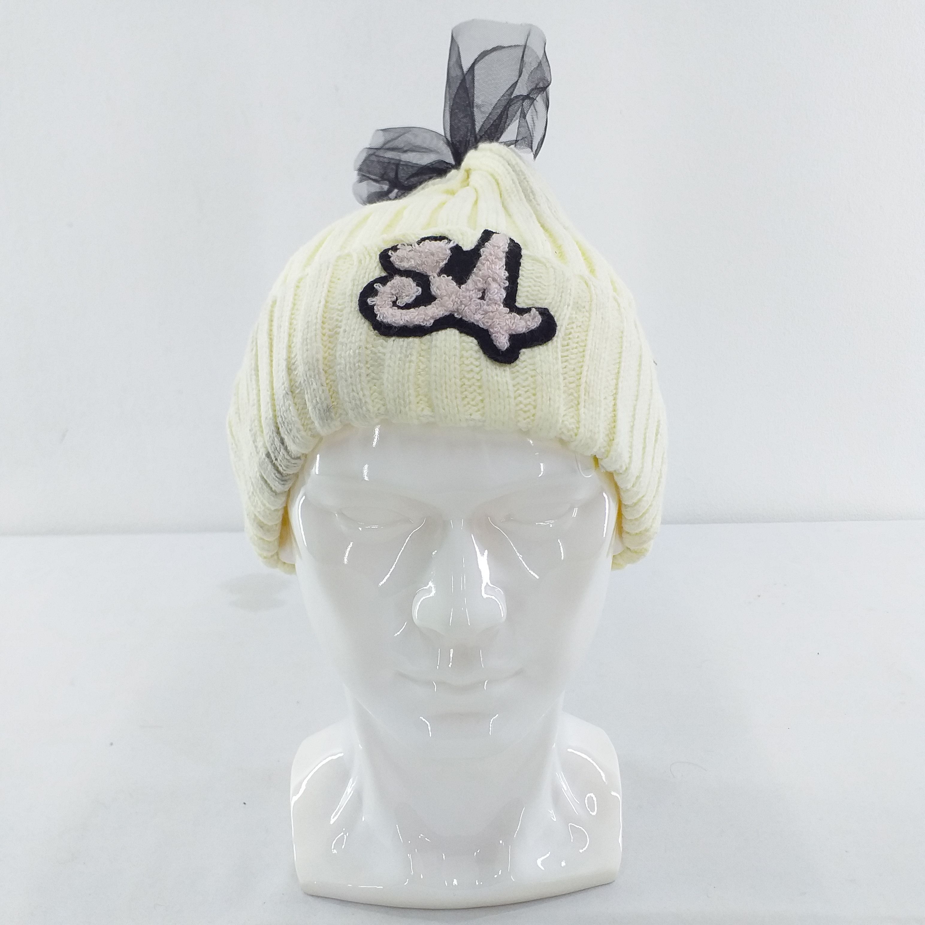 Japanese Brand Letter 'A' Embroidery Beauty Snow Cap Hat Beanie -BN201 Size ONE SIZE - 1 Thumbnail