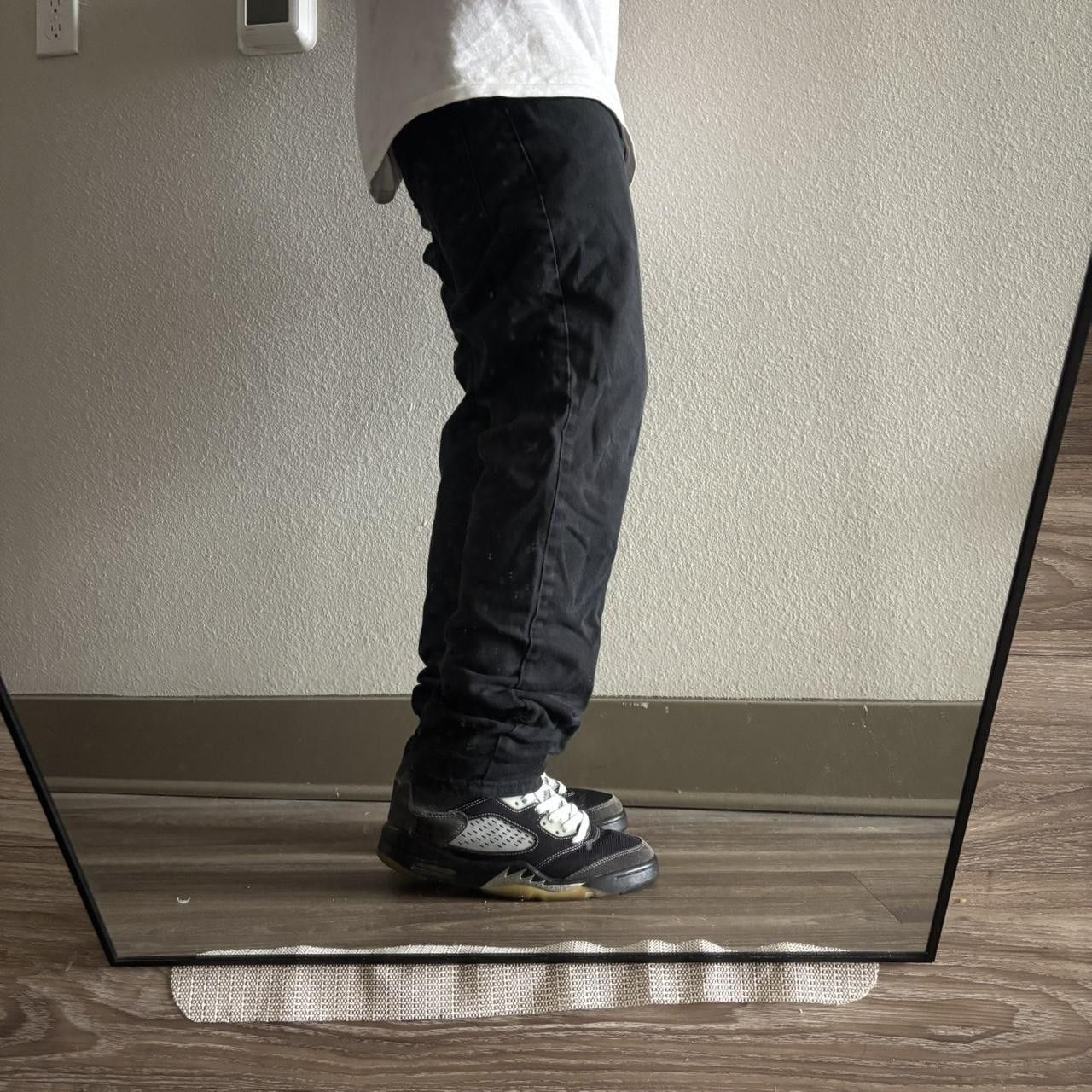 Vintage Crazy Vintage Y2K/2000s Grunge Black Skinny Denim Jeans! 32x29 Size US 32 / EU 48 - 2 Thumbnail