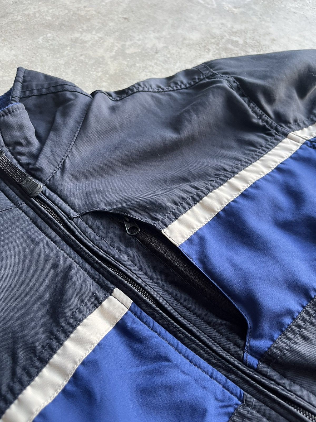 Old Navy Vintage Dark Blue Striped Old Navy Bomber Size US M / EU 48-50 / 2 - 3 Thumbnail