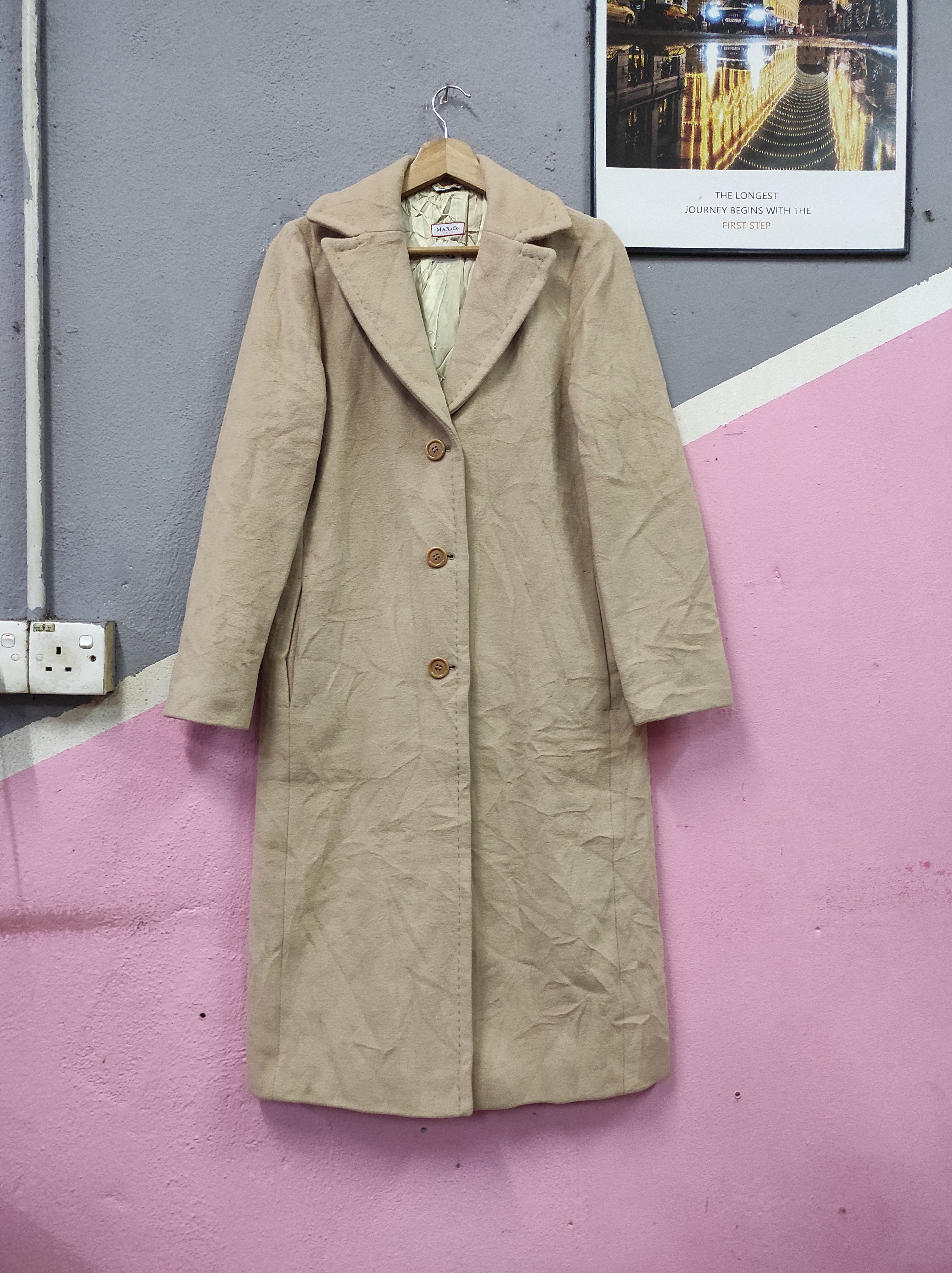 MAX&Co. × Max Mara MAX & CO CLASSICS COAT OVERCOAT LONG JACKET Size M / US 6-8 / IT 42-44 - 1 Thumbnail