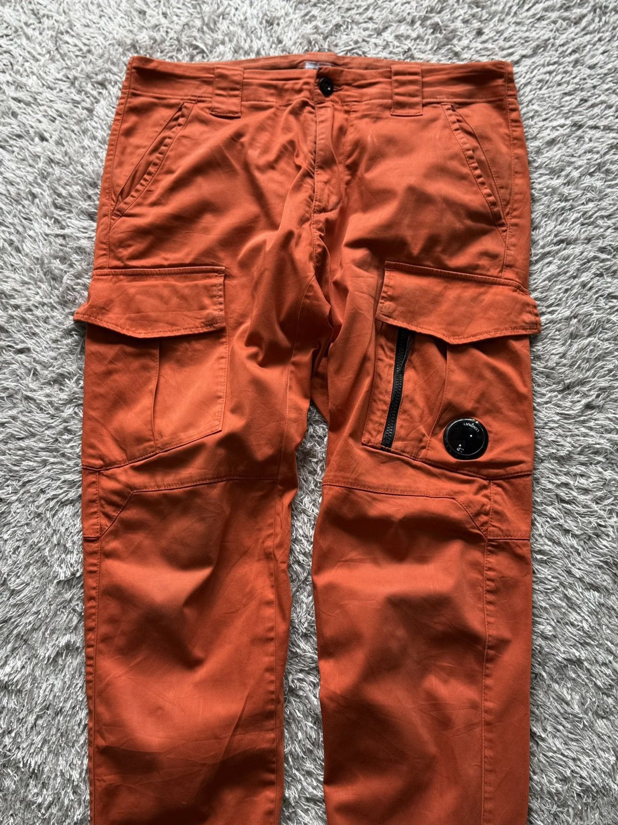 C.P. Company C.P. COMPANY ORANGE GARMENT DYED CARGO PANTS Size US 33 - 3 Thumbnail