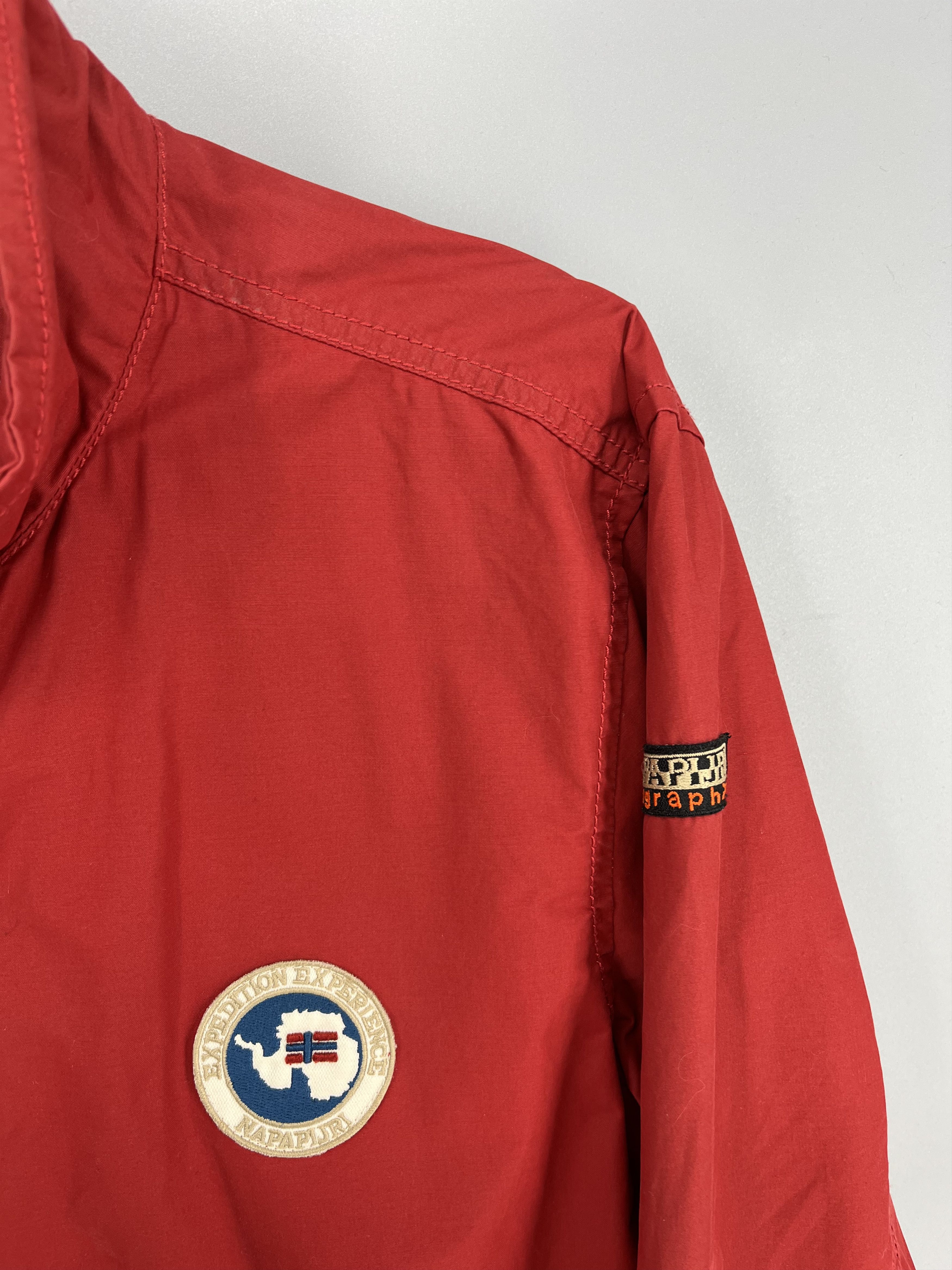 Napapijri Vintage y2k Napapijri Zip Jacket Red size XL Size US XL / EU 56 / 4 - 6 Thumbnail
