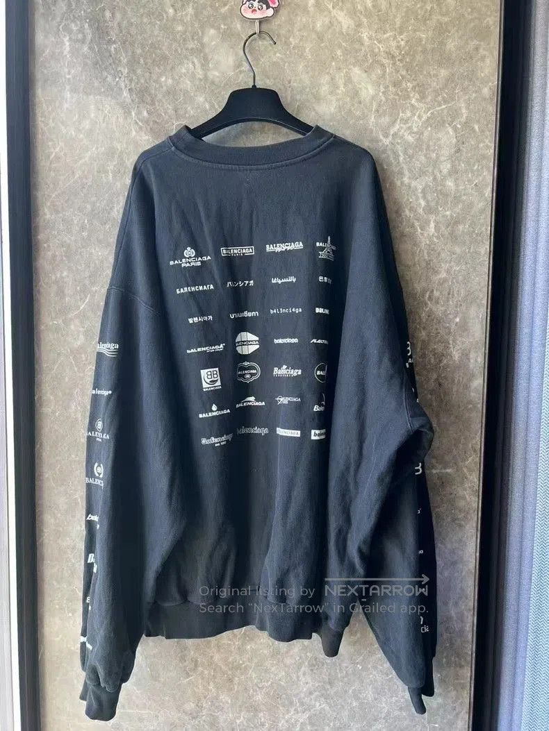 Balenciaga Balenciaga Logo Print Sweatshirt Size 2. Size US M / EU 48-50 / 2 - 2 Thumbnail