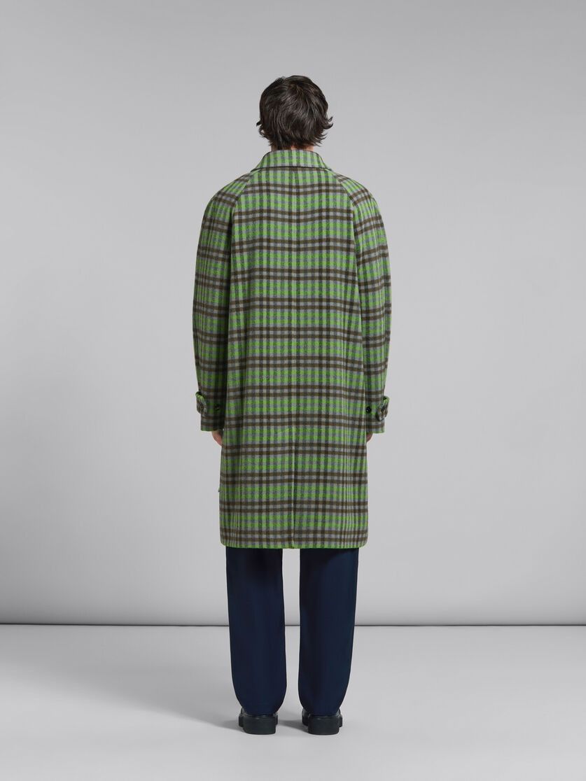 Marni o1w1db10125 Check Pattern Wool Coat in Multicolor Size US XL / EU 56 / 4 - 4 Thumbnail