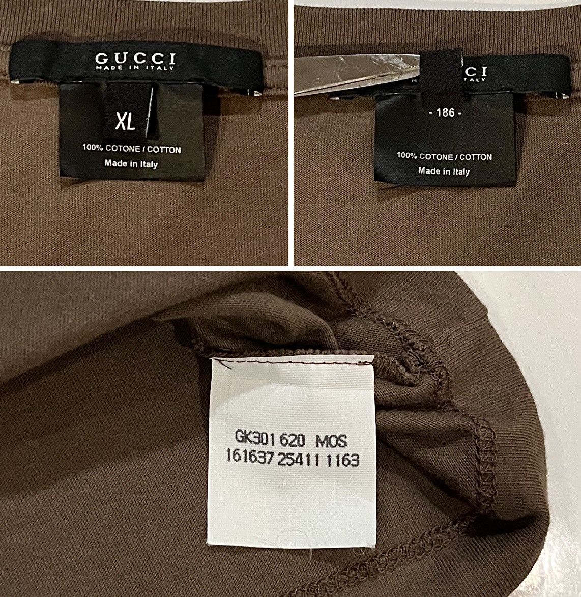 Gucci GUCCI ITALY LUXURY BIGO LOGO DESIGNER TSHIRT Size US L / EU 52-54 / 3 - 6 Thumbnail