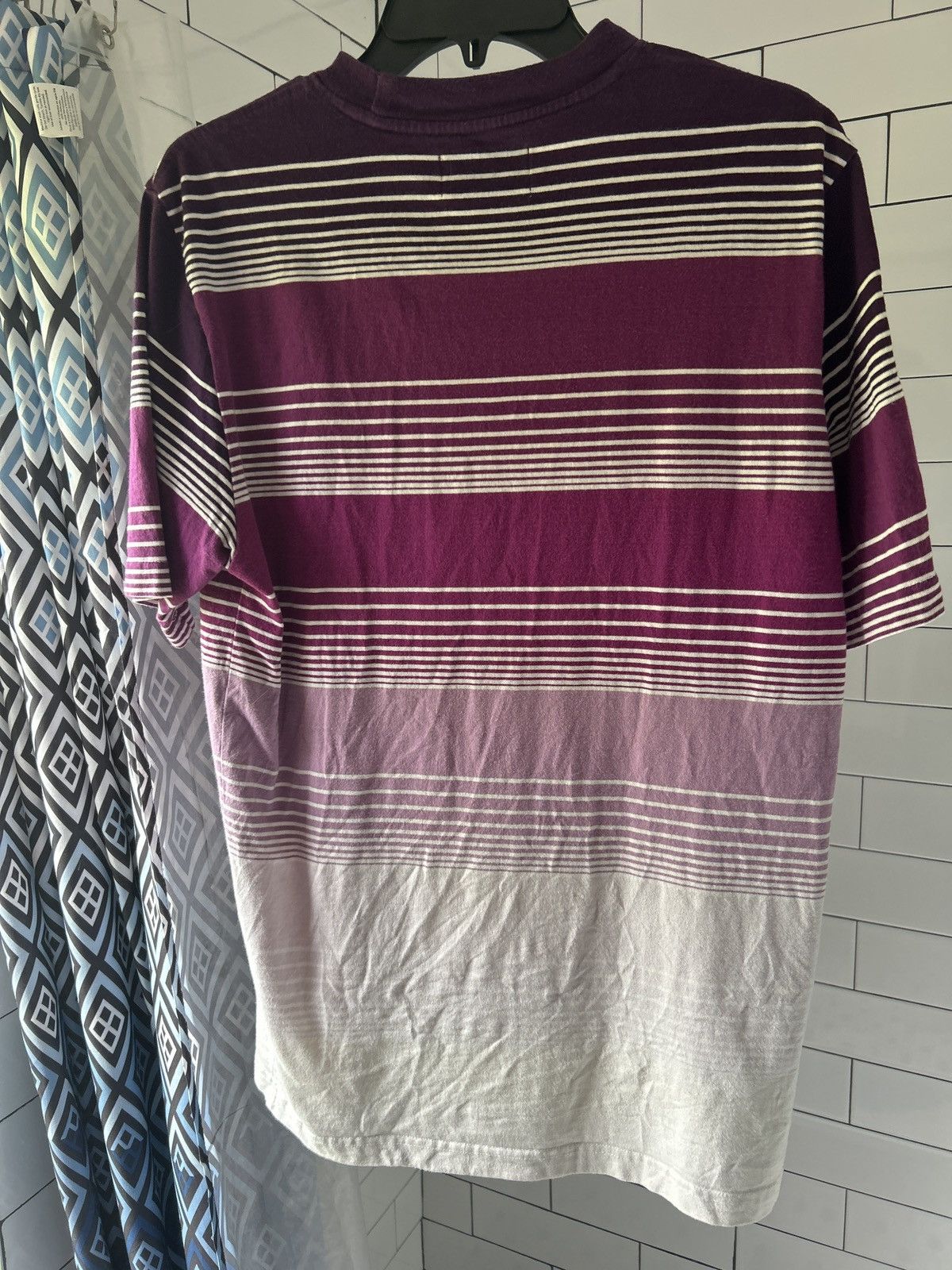 Palace Palace Purple Striped T-shirt Size US L / EU 52-54 / 3 - 2 Thumbnail