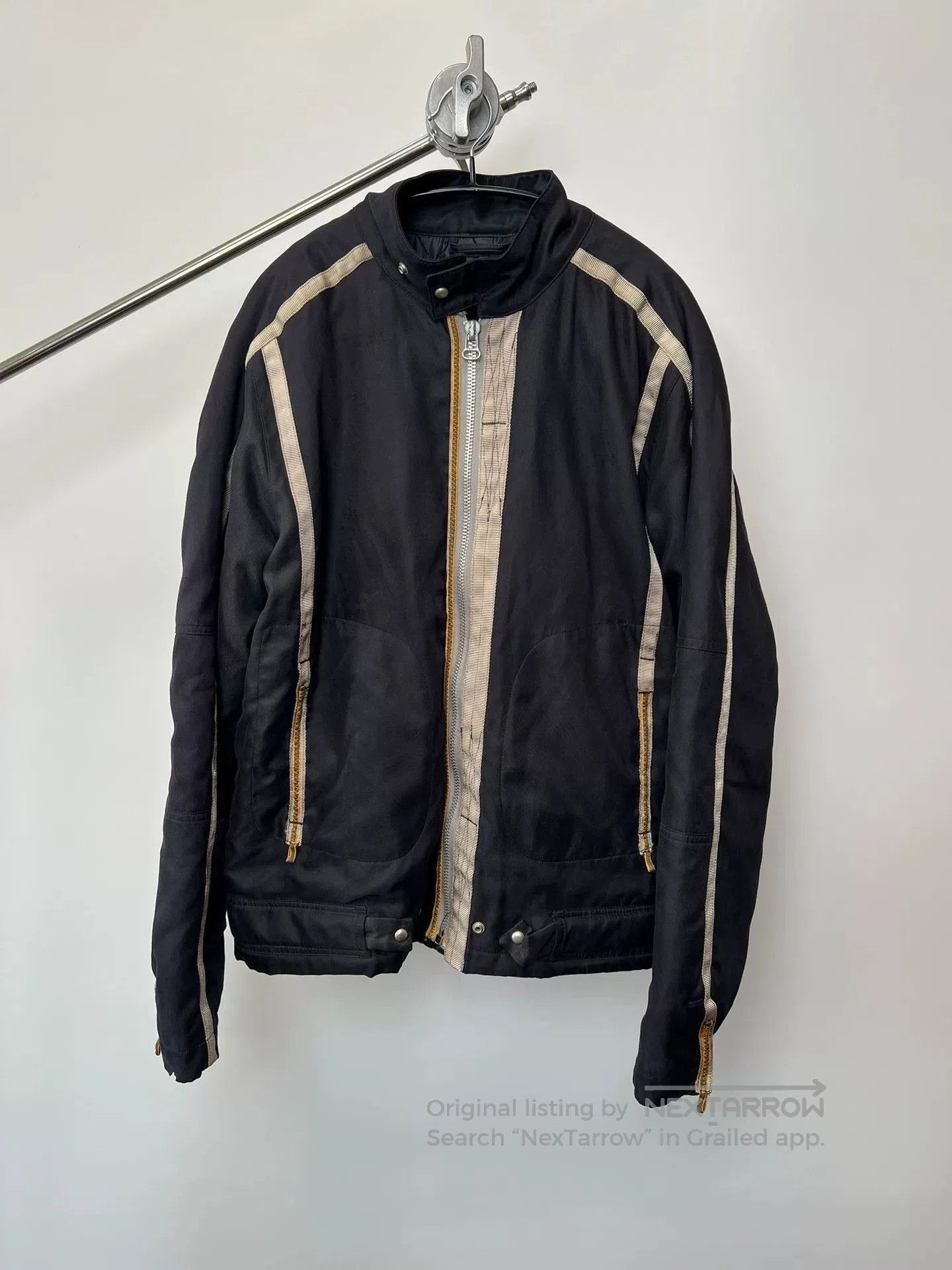 Vintage Stand-Up Collar Cotton Jacket.