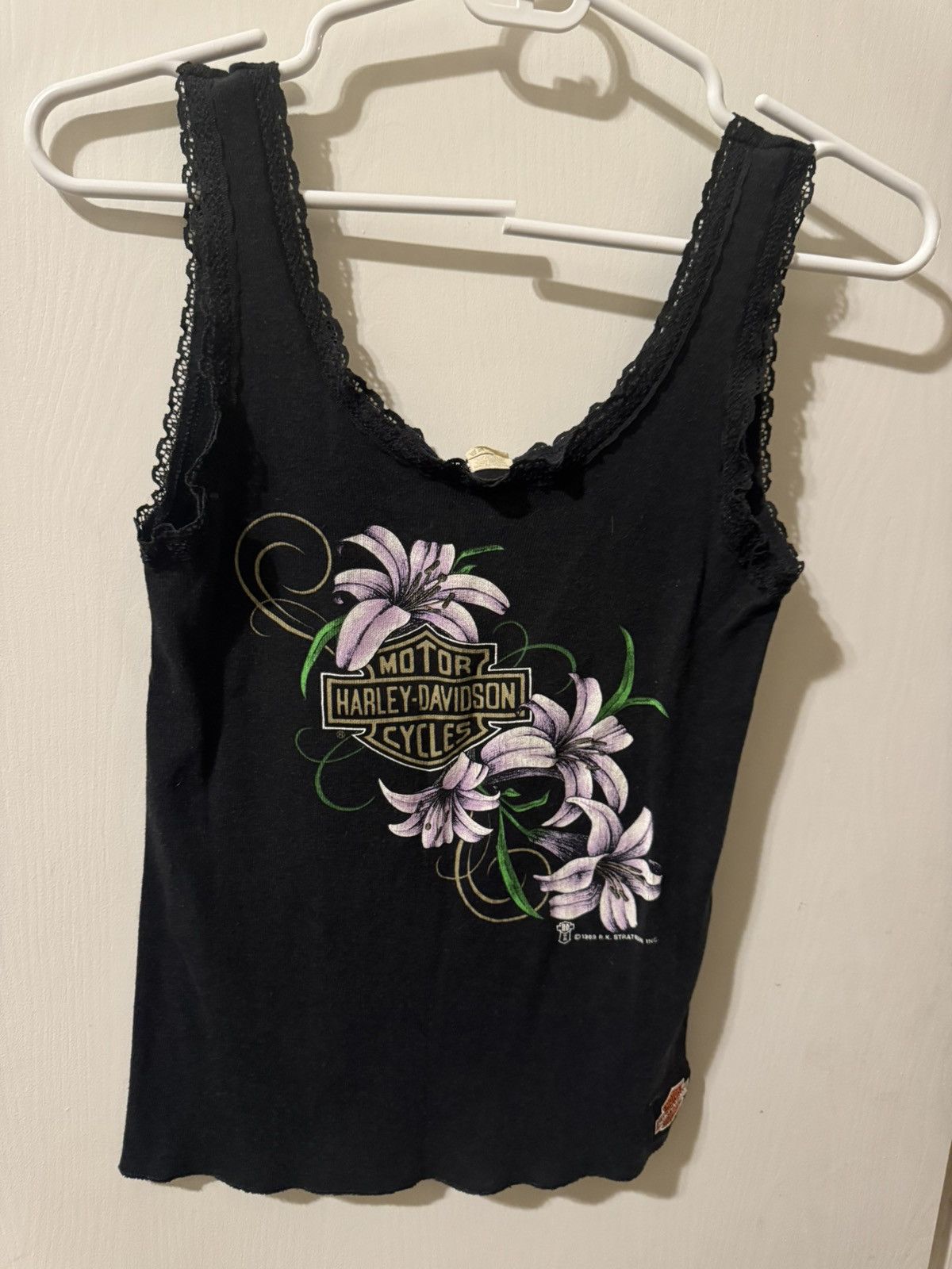 Harley Davidson Y2K Vintage woman’s Harley tank! Size L / US 10 / IT 46 - 2 Thumbnail