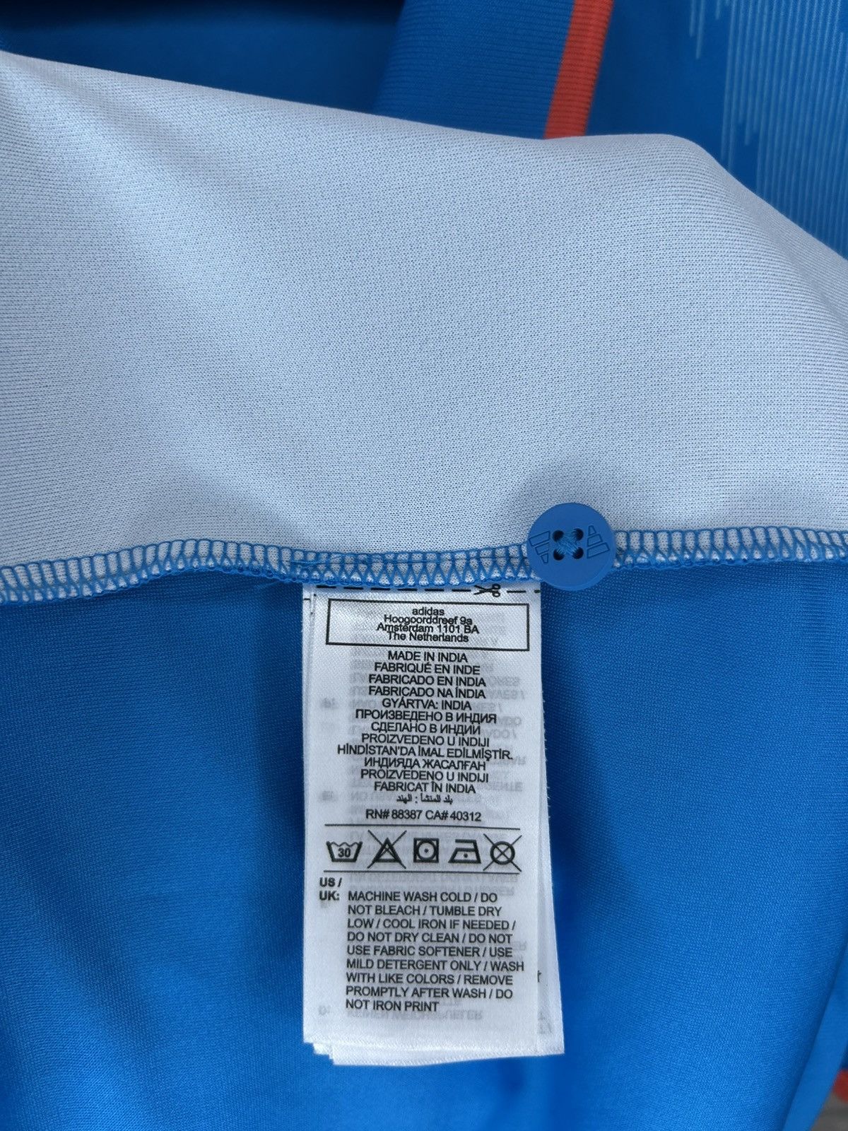 Adidas Adidas India Cricket Jersey Size US XL / EU 56 / 4 - 13 Thumbnail