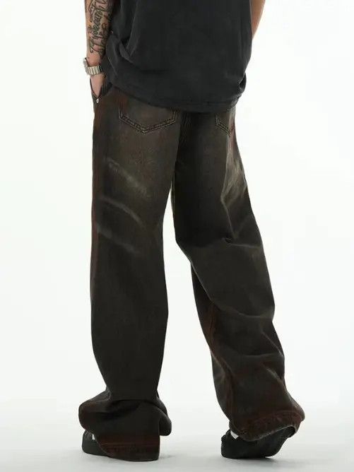 Japanese Brand Madoka x Risa Loose retro simple distressed bootcut jeans Size US 32 / EU 48 - 8 Thumbnail