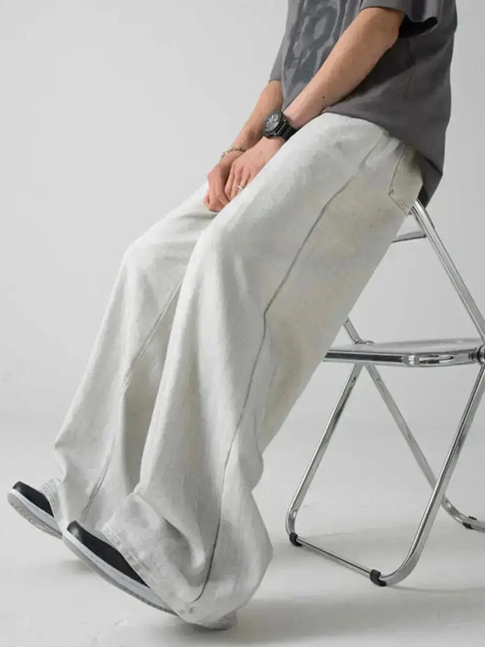 Japanese Brand Retro loose fitting straight leg wide leg jeans Size US 32 / EU 48 - 3 Thumbnail