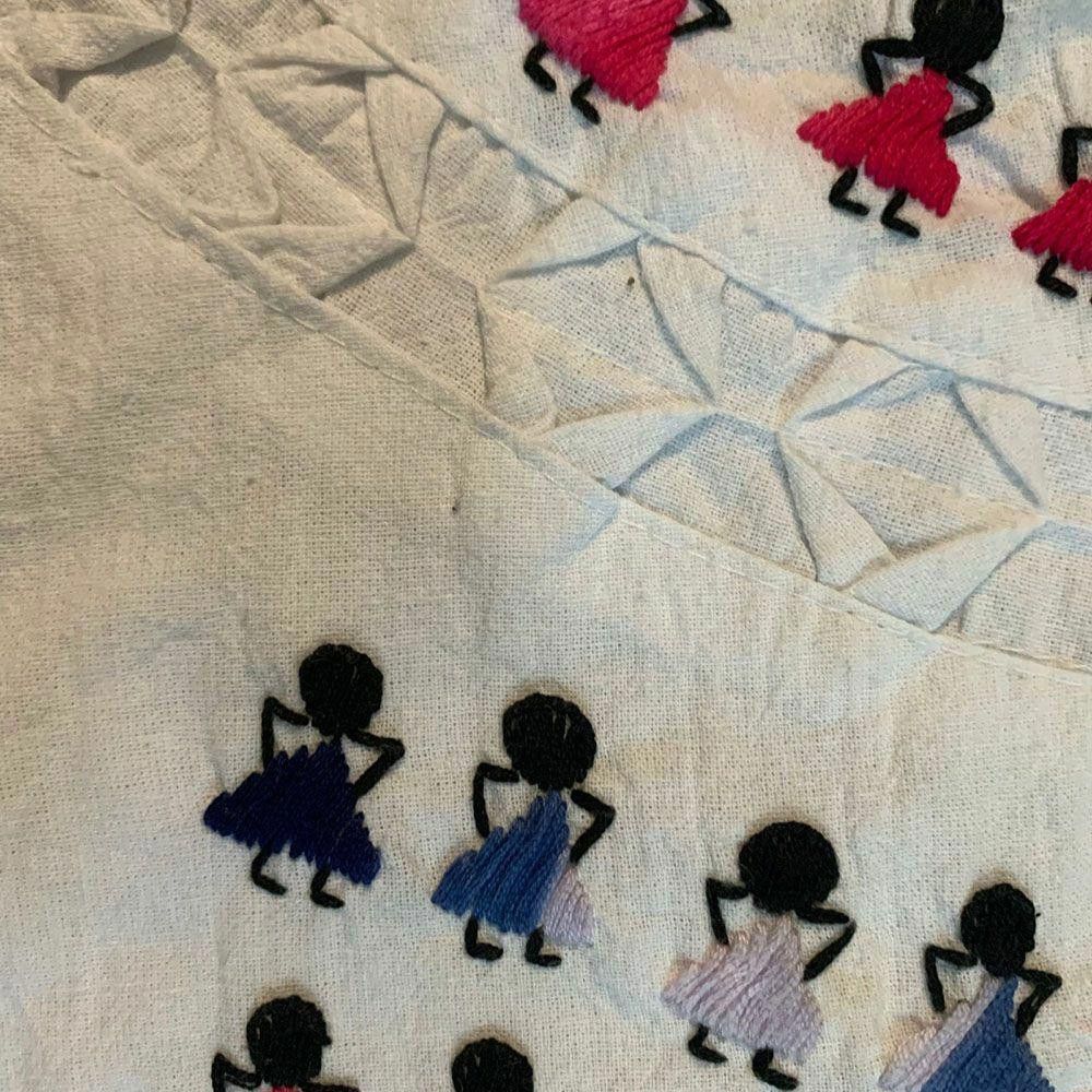 Designer Pre Owned White Hand Made Blouse L Size L / US 10 / IT 46 - 5 Thumbnail