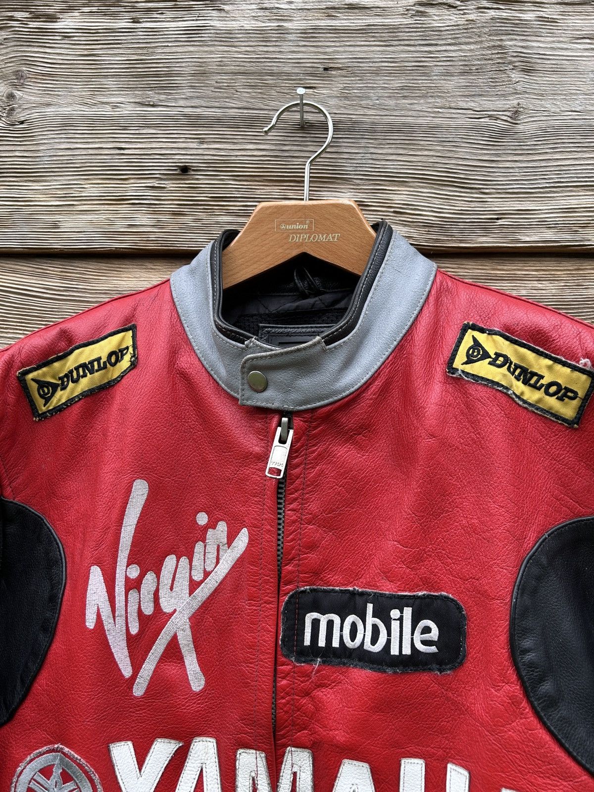 Vintage 90s Vintage Yamaha Racing Virgin Mobile Leather Jacket Size US XXL / EU 58 / 5 - 2 Thumbnail