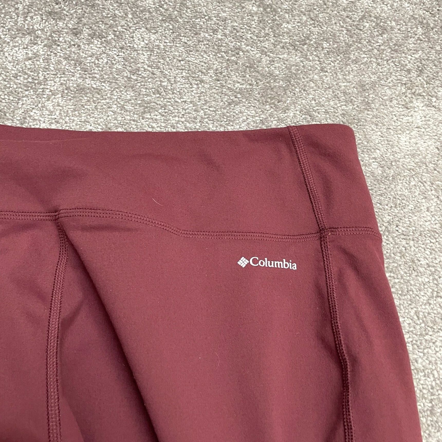 Vintage Columbia Leggings Womens XXL Red Ankle Compression Athletic Yoga Gym Run 36x28 Tight Skinny Size 40" / US 18 - 4 Thumbnail