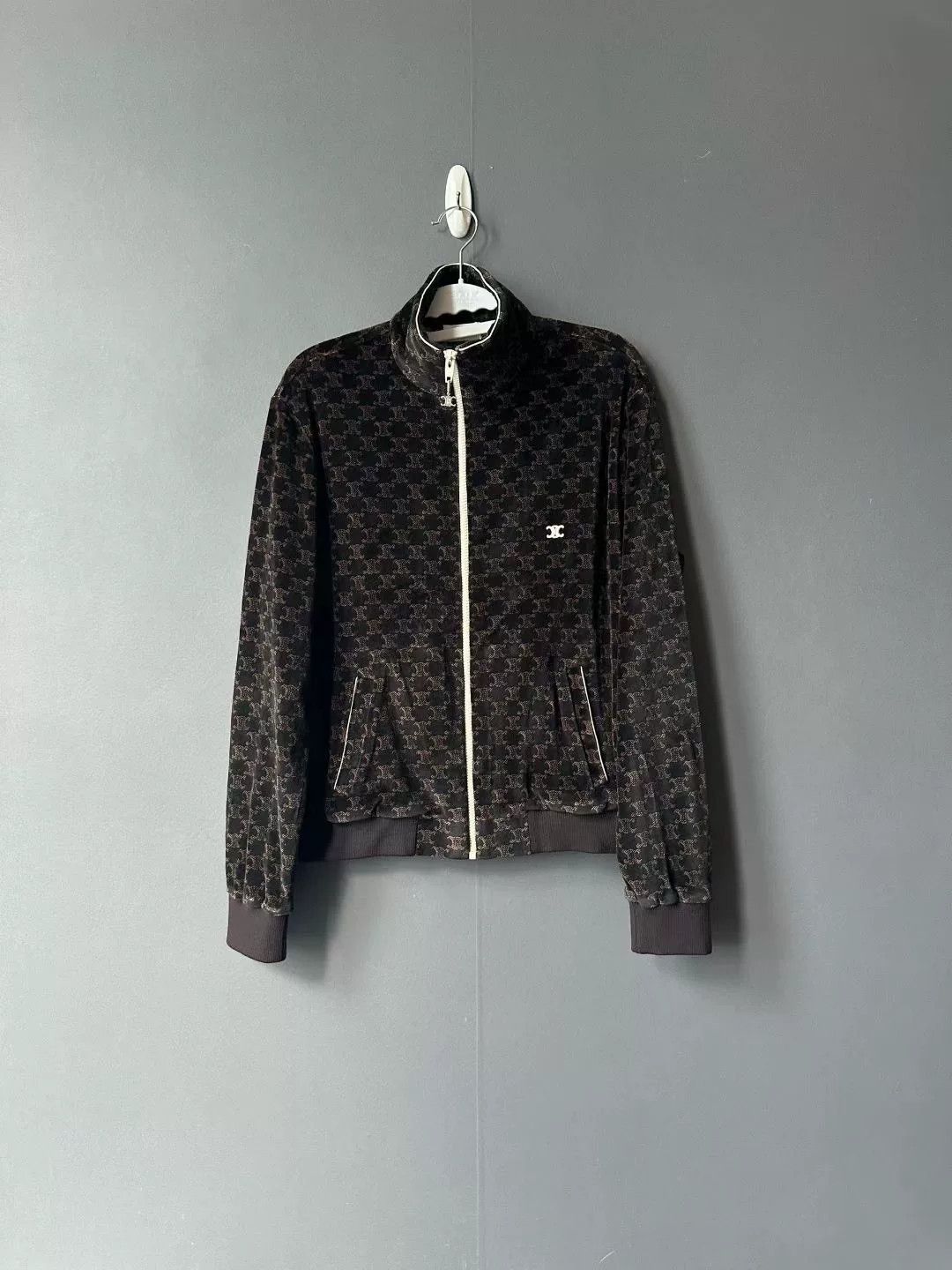 Celine celine velvet patterned jacket Size XS / US 0-2 / IT 36-38 - 1 Thumbnail