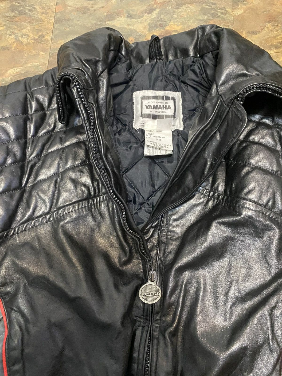Yamaha vintage yamaha leather jacket Size US M / EU 48-50 / 2 - 6 Thumbnail