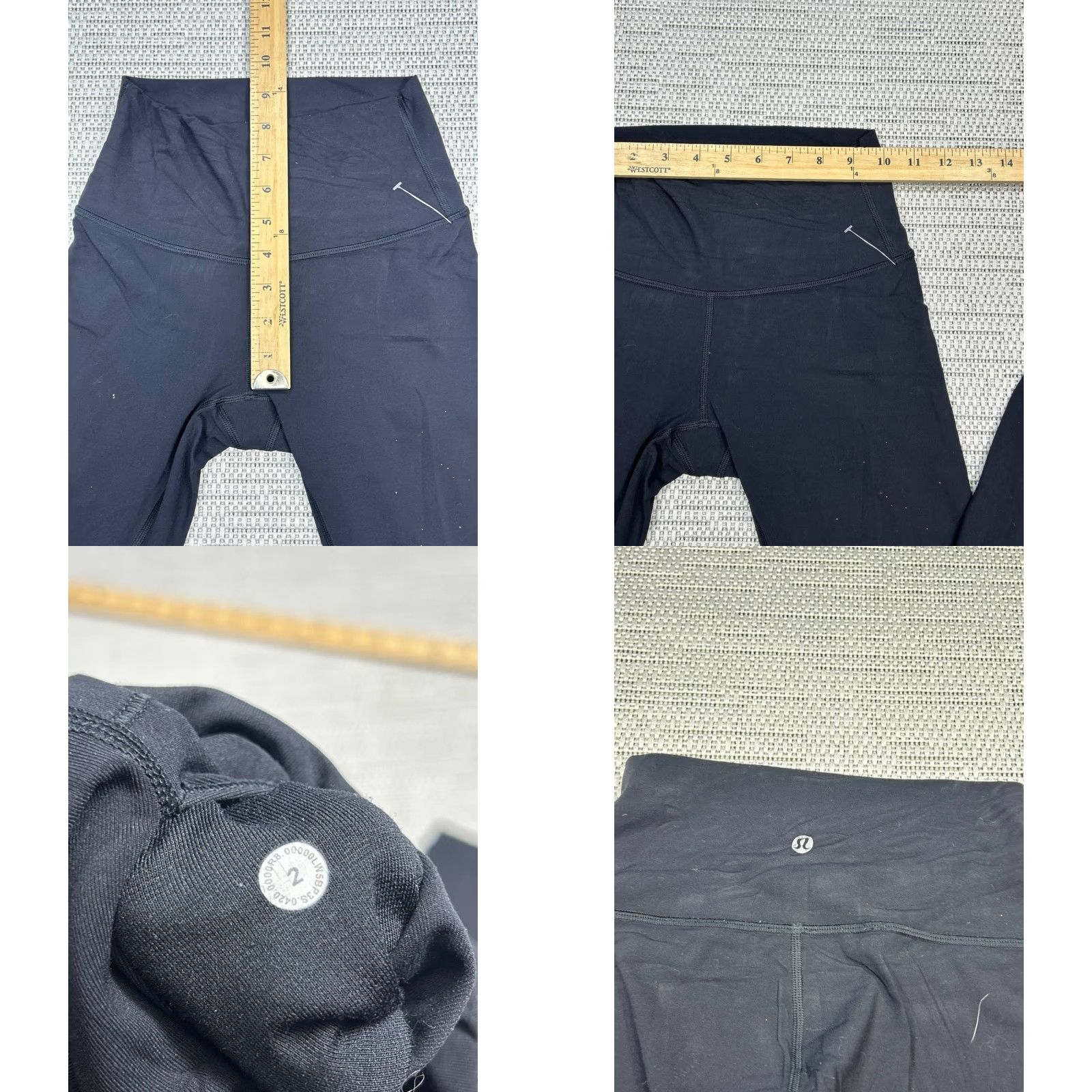 Lululemon Lululemon Wunder Train High Rise 25 Tight Leggings Womens 2 Black Logo Mid Rise Size 26" / US 2 / IT 38 - 8 Thumbnail