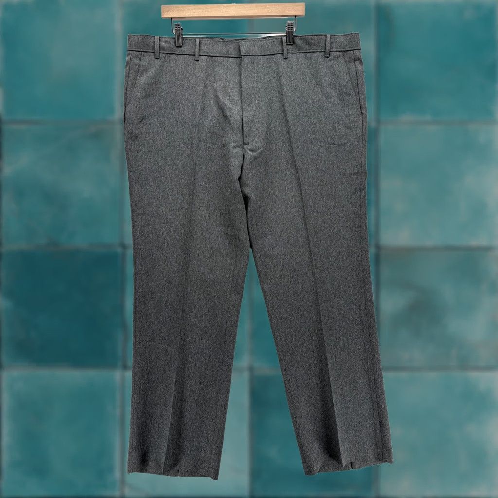 Levi's VINTAGE Levi's Action Slacks Dress Pants Mens 46x30 Gray Regular Fit Tapered 90s Size US 30 / EU 46 - 1 Thumbnail