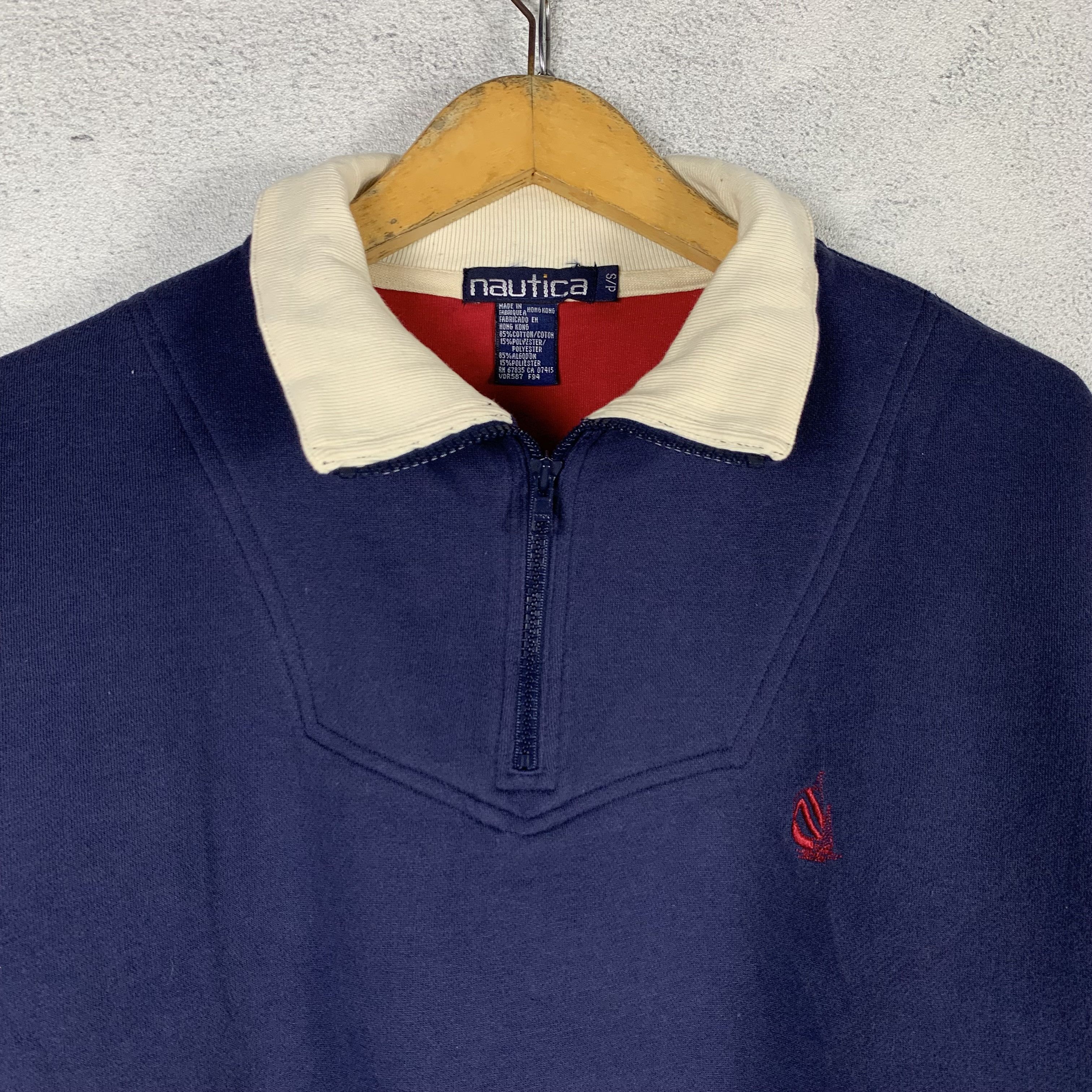 Nautica Vintage Nautica Halfzip Sweatshirt Crewneck Size US M / EU 48-50 / 2 - 2 Thumbnail