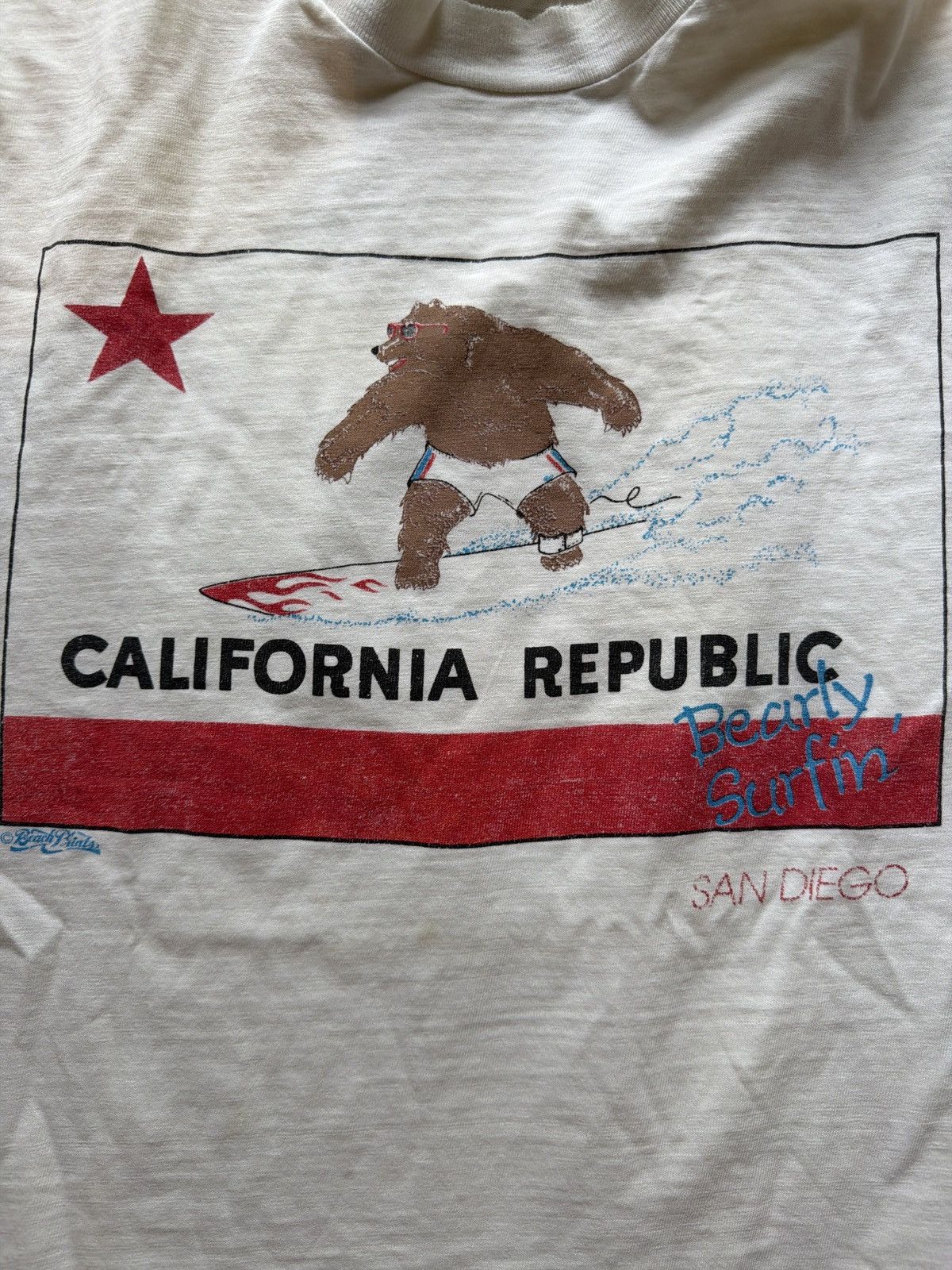 Vintage Vintage Single Stitch California Republic T-Shirt Size US L / EU 52-54 / 3 - 1 Thumbnail