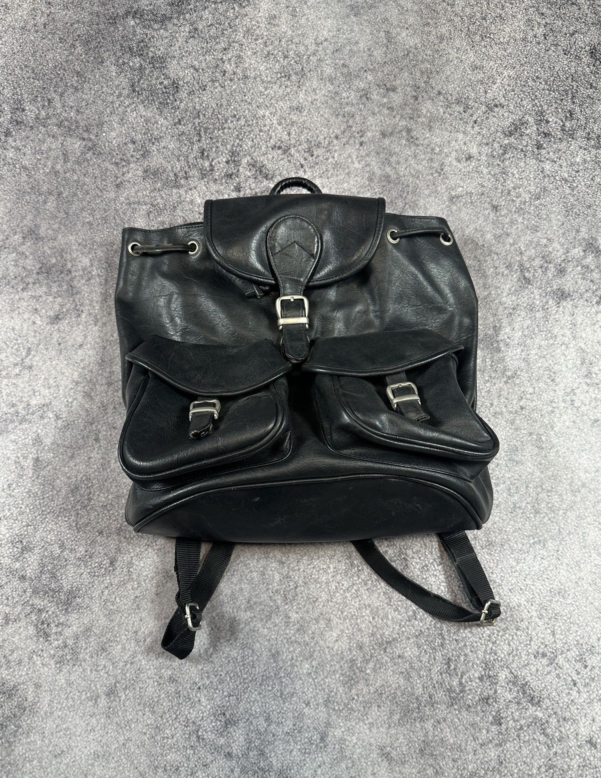 Leather Y2K Avant Garden Bag Black Lesther Streetwear opium alt Usa Size ONE SIZE - 1 Thumbnail