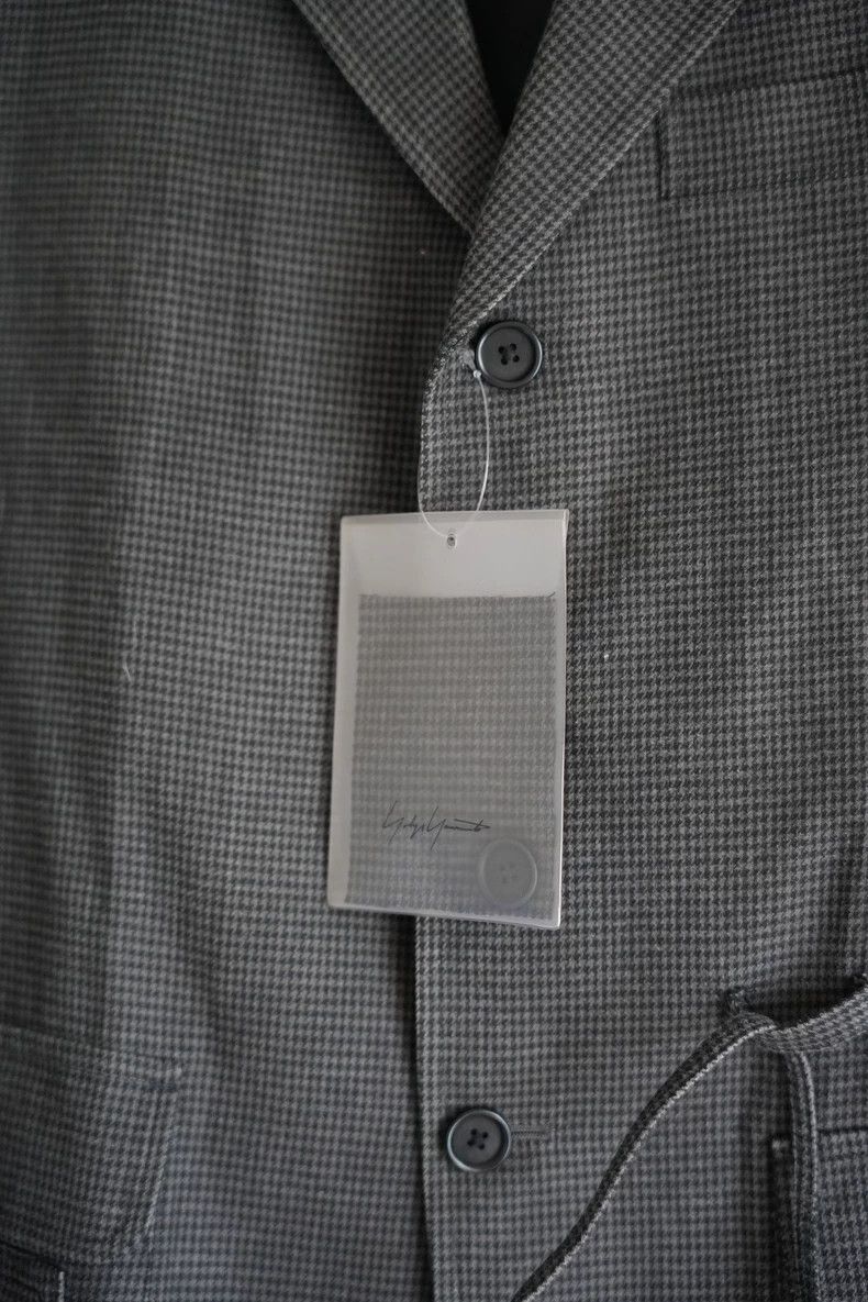 Yohji Yamamoto Yohji Yamamoto size 1 13ss houndstooth chain knot suit 2501 Size 38R - 6 Thumbnail