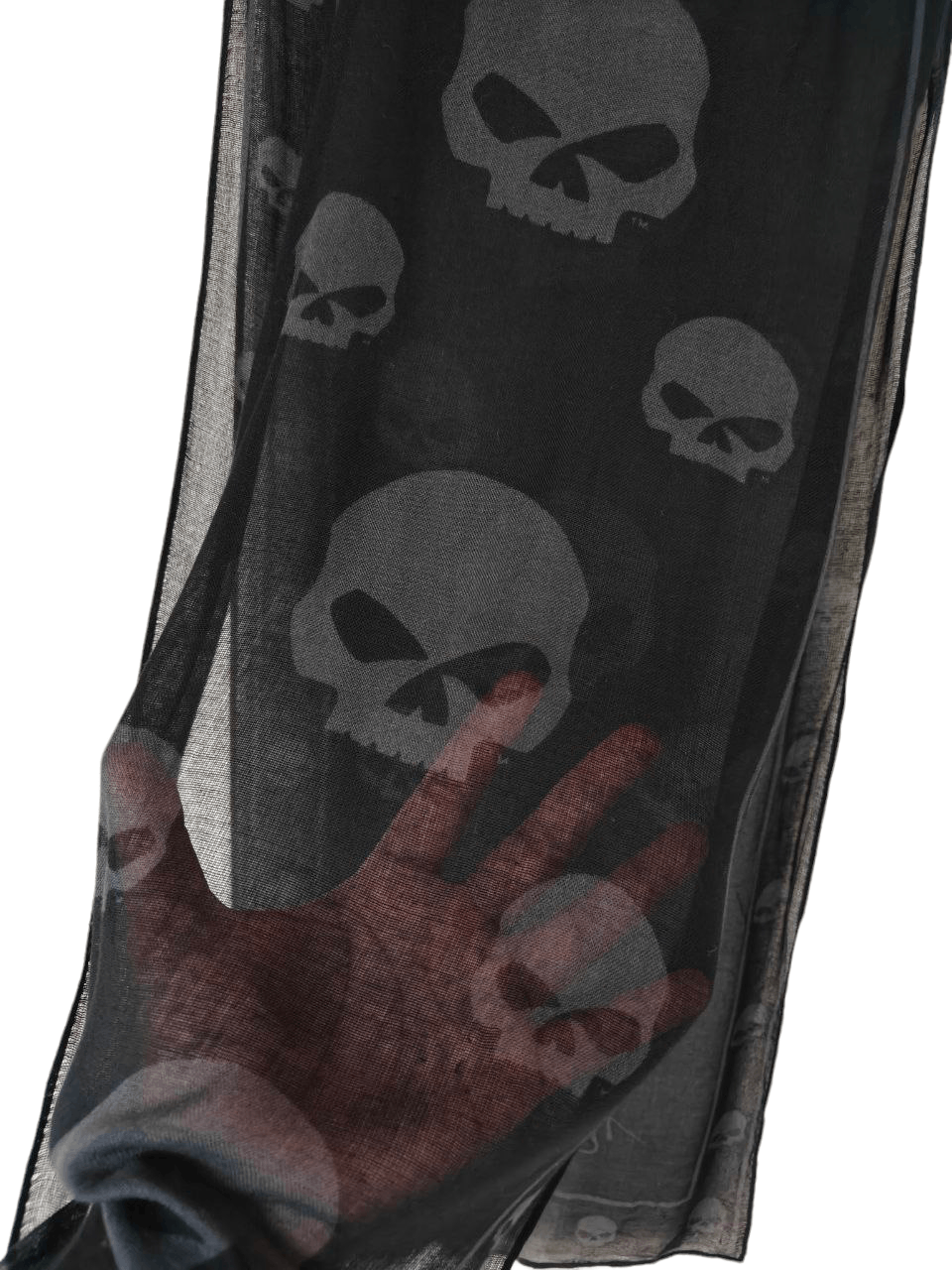 Harley Davidson Harley Davidson Rayon Skull Scarf Size ONE SIZE - 3 Thumbnail