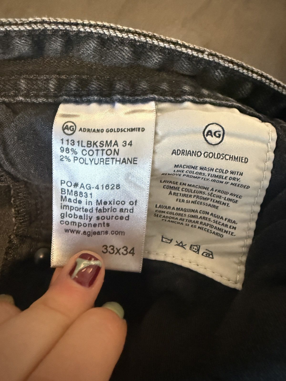 AG Adriano Goldschmied AG Dark Jeans Size US 33 - 5 Thumbnail