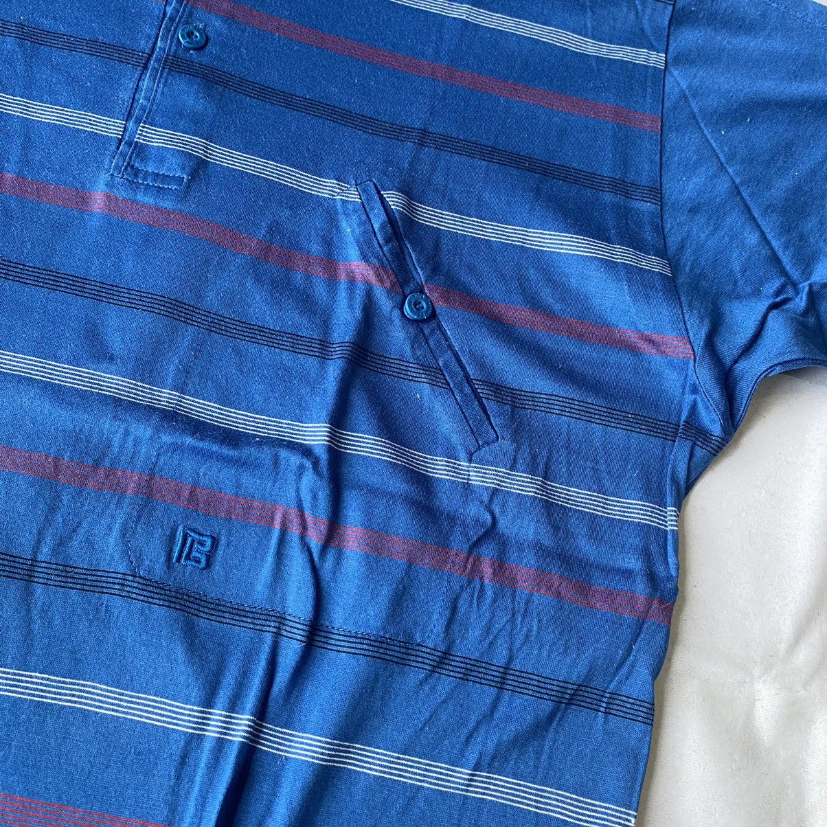 Japanese Brand × Pierre Balmain × Vintage Japan Market Pierre Balmain Paris Striped Henley Tees Size US M / EU 48-50 / 2 - 7 Thumbnail