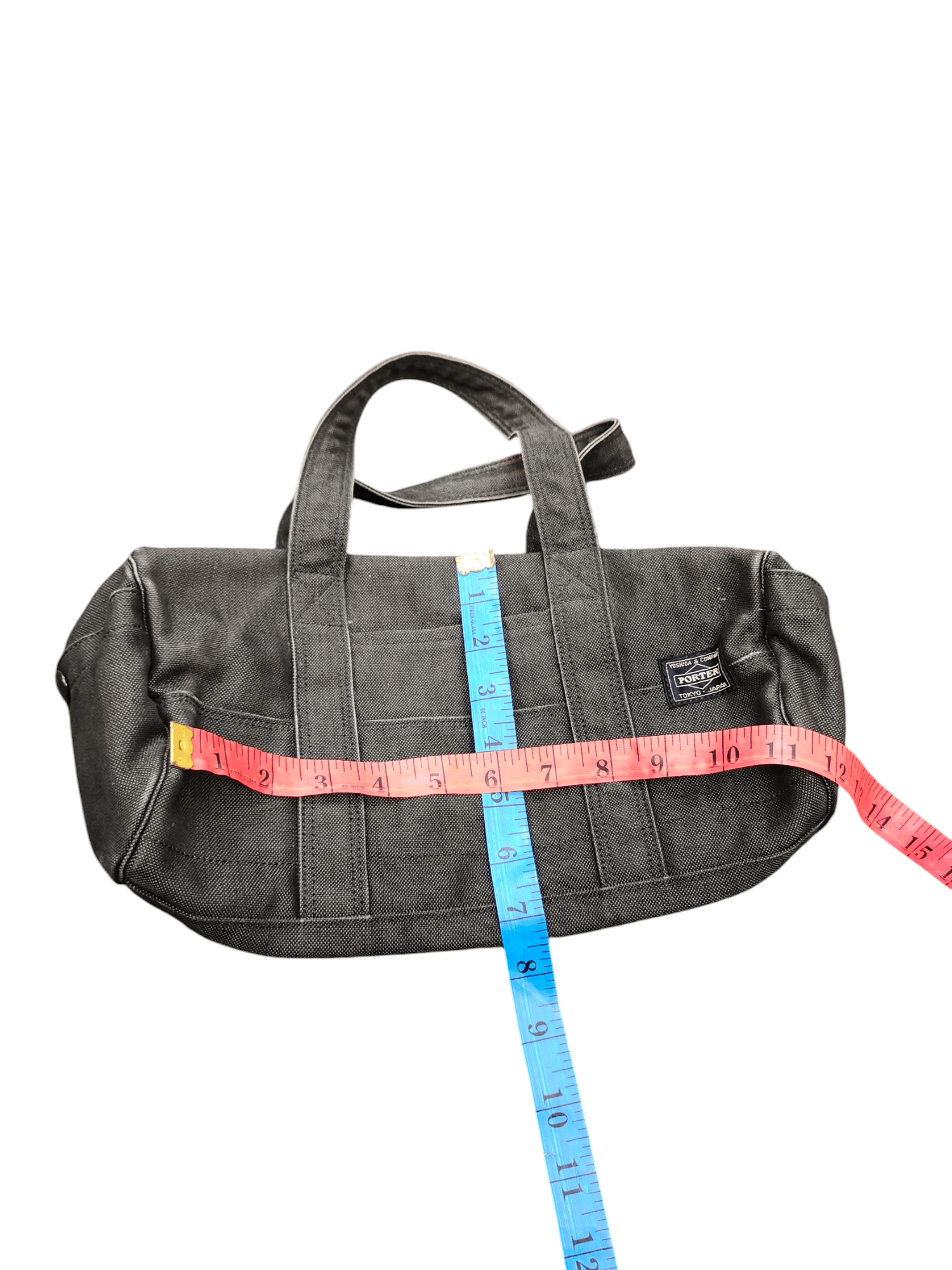 Porter Vintage Porter Japan Black Faded Canvas Small Boston Bag Size ONE SIZE - 18 Thumbnail
