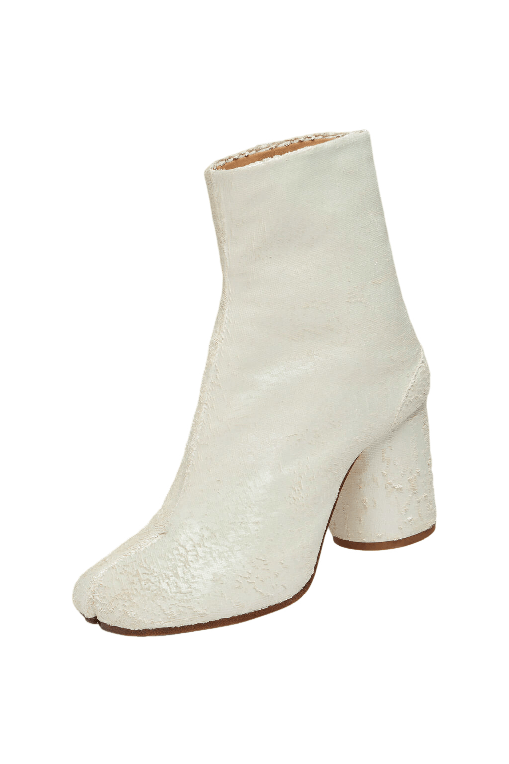 MAISON MARGIELA Tabi White Suede 80mm Ankle Boots