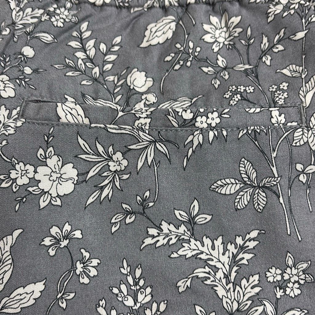 Gap Gap Womens Large Gray Floral Print Pull On Elastic Waist Hig Size 32" / US 10 / IT 46 - 7 Thumbnail