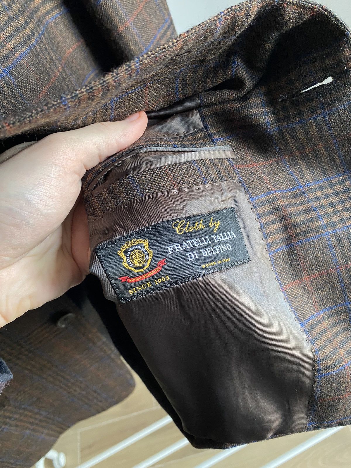 Luigi Bianchi Luigi Bianchi 100% Wool Checkered Blazer Size 42R - 11 Thumbnail