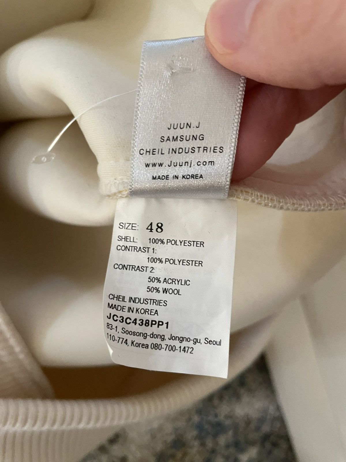 Juun.J Rare juun.j Neoprene Sweater, size 48 Size US M / EU 48-50 / 2 - 6 Thumbnail