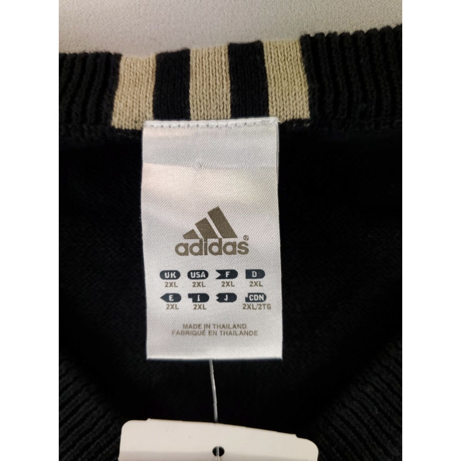 Adidas Adidas Sweater V Neck Cotton Lightweight NSCAA Black Mens XXL Pullover NWT Size US XXL / EU 58 / 5 - 5 Thumbnail